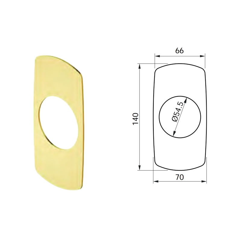 Placa embellecedora Disec