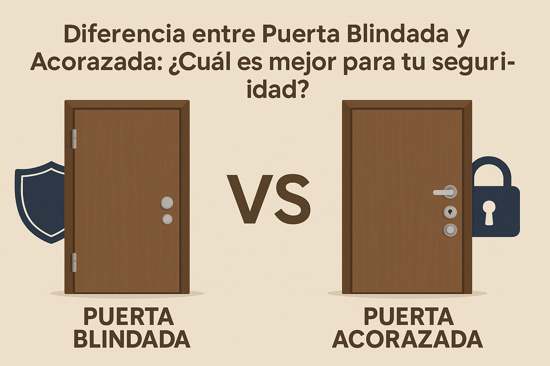 Diferencia entre Puerta Blindada y Acorazada: ¿Cuál es mejor para tu seguridad?
