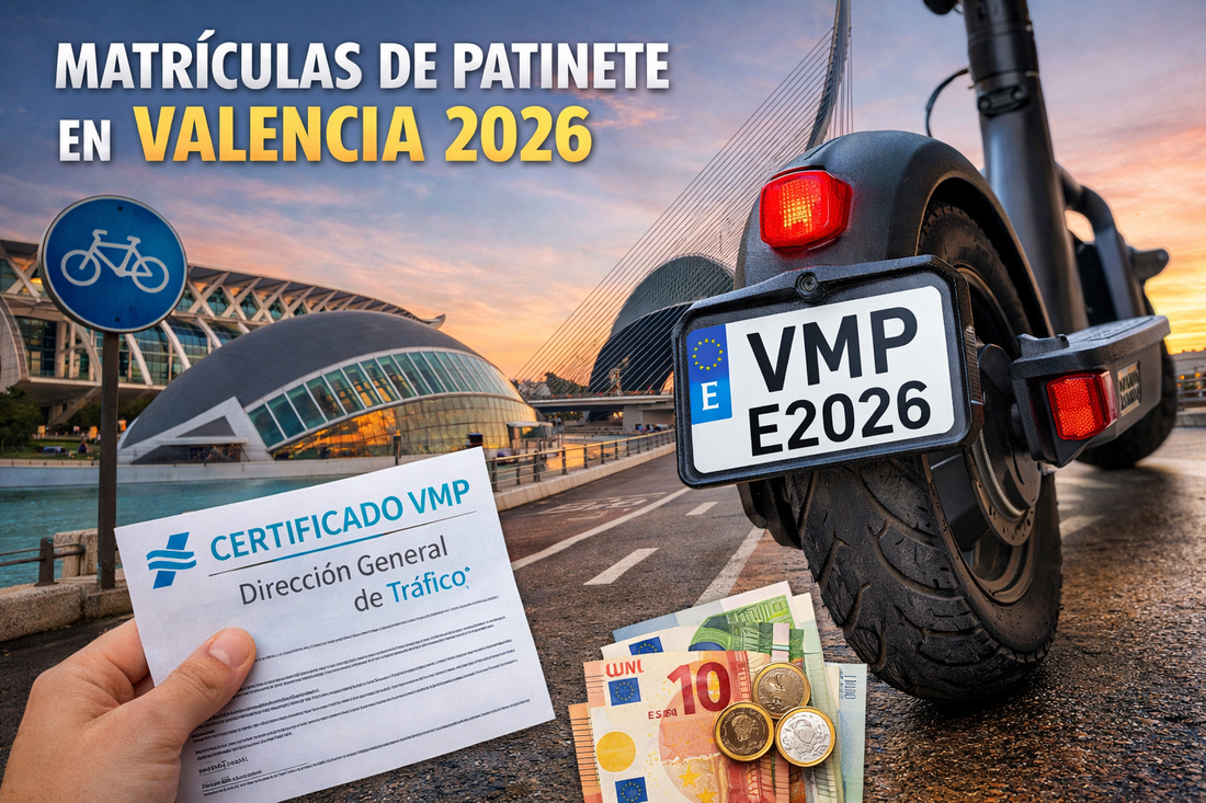 Matriculas de Patinete Eléctrico en Valencia | Registro DGT, Seguro y Multas