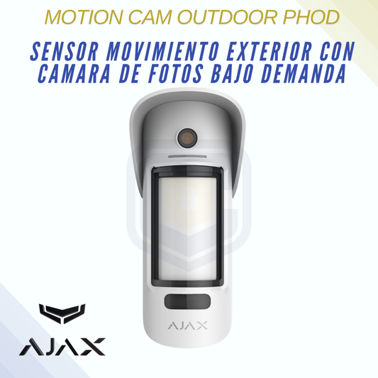 AJAX MotionCam Outdoor PHOD- Sensor movimiento exterior con cámara de fotos bajo demanda