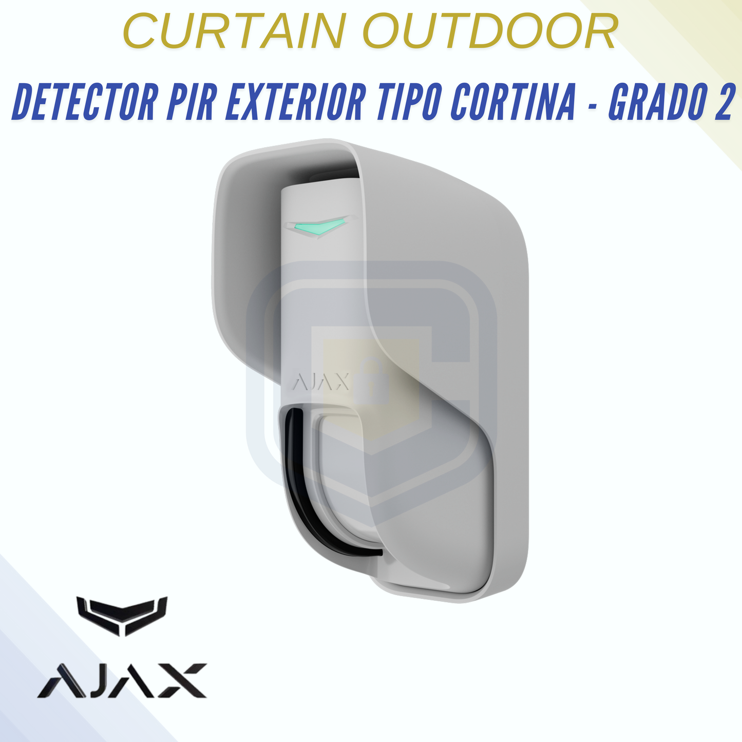 AJAX CURTAIN OUTDOOR - Detector PIR exterior tipo cortina - Grado 2