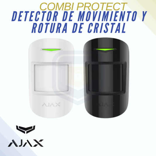 AJAX COMBIPROTECT -Dectector movimiento y rotura cristal