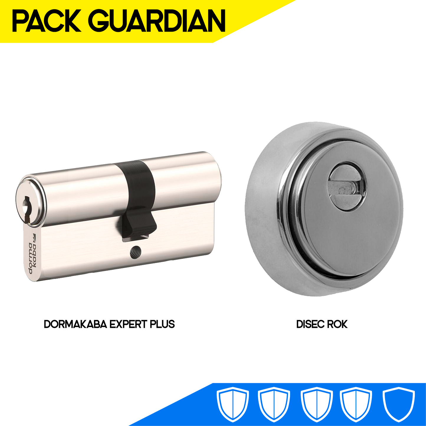 Pack de seguridad Guardian (Kaba Expert Plus + Disec ROK)