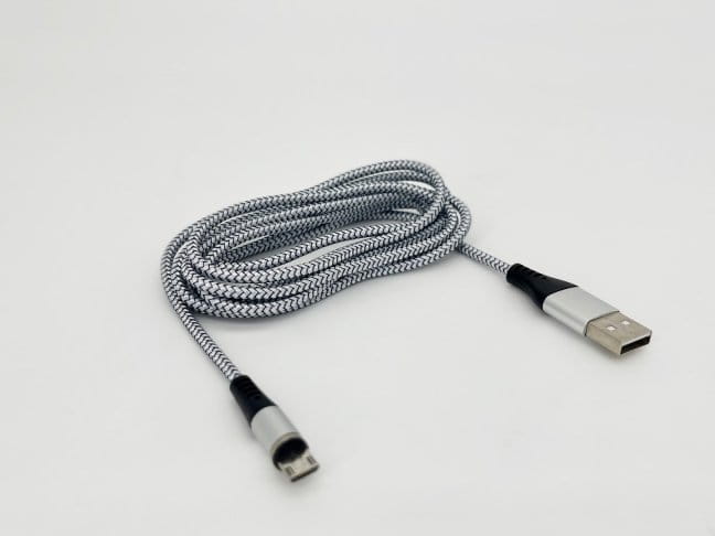 Cable de carga magnético Tedee PRO plata USB a Micro USB 2 metros