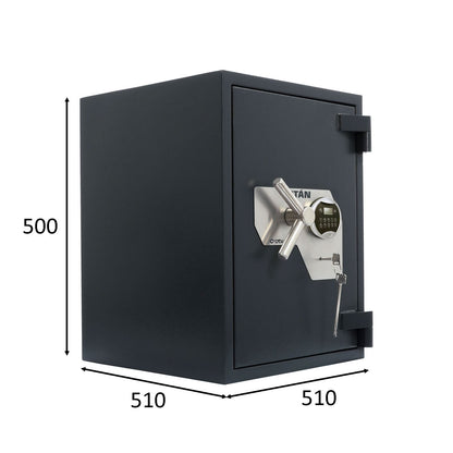 Caja fuerte certificada BTV Titan interior con bandeja