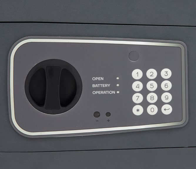 Teclado electrónico y pomo de apertura de la caja fuerte empotrar Cefiba Guard
