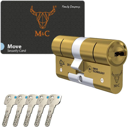 Bombín M&C MOVE Alta Seguridad Antibumping | 5 Llaves Alpaca