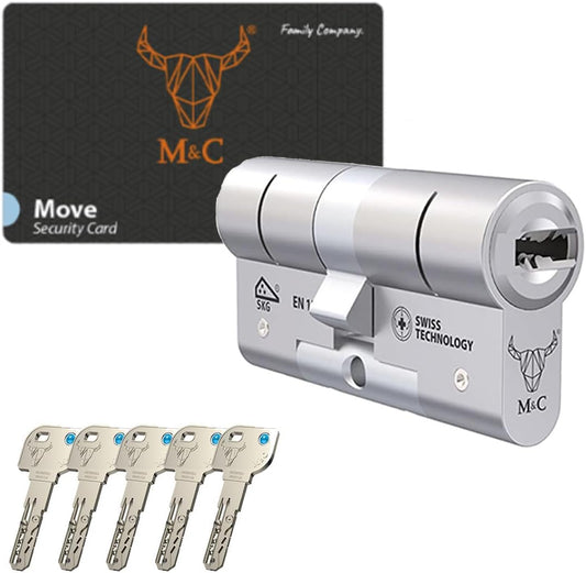 Bombín M&C MOVE Alta Seguridad Antibumping | 5 Llaves Alpaca