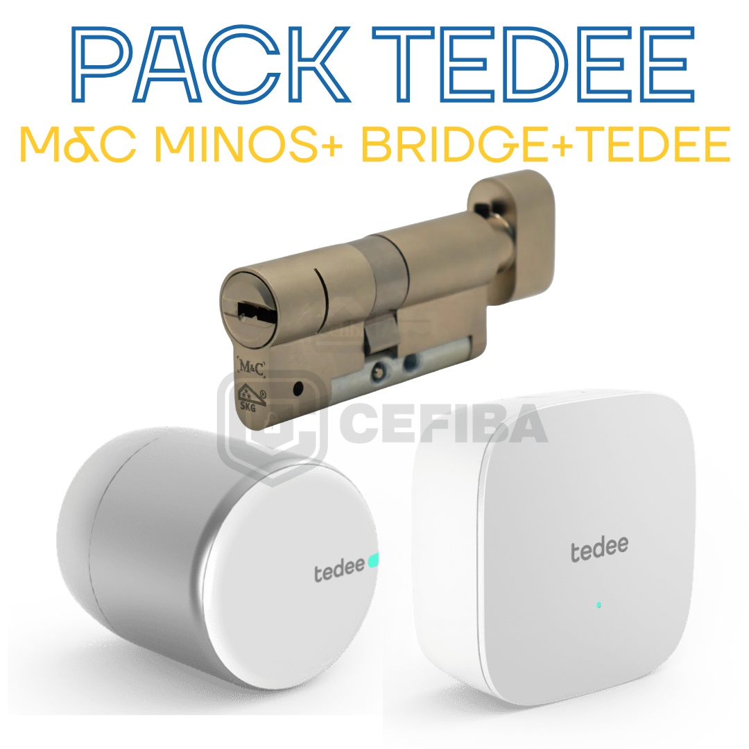 PACK TEDEE PRO+ bridge + Cilindro M&C Minos ADAPTADO TEDEE (2026)