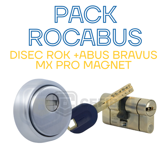 Pack de seguridad ROKABUS (Abus Mx Pro Magnet + Escudo Disec Rok)