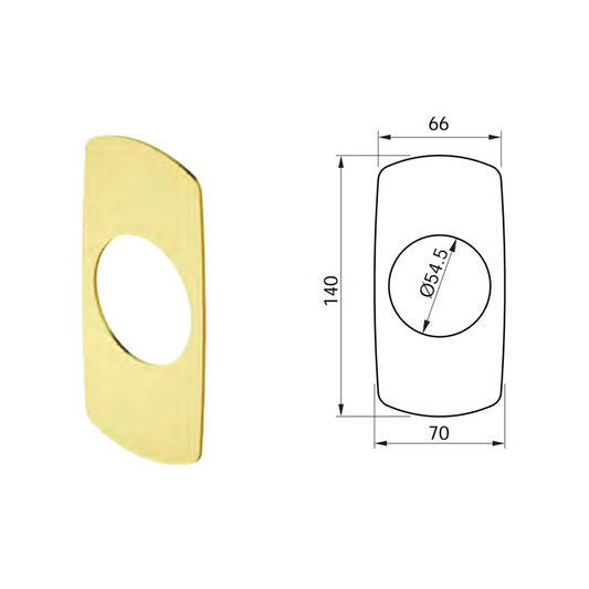 Placa embellecedora Disec
