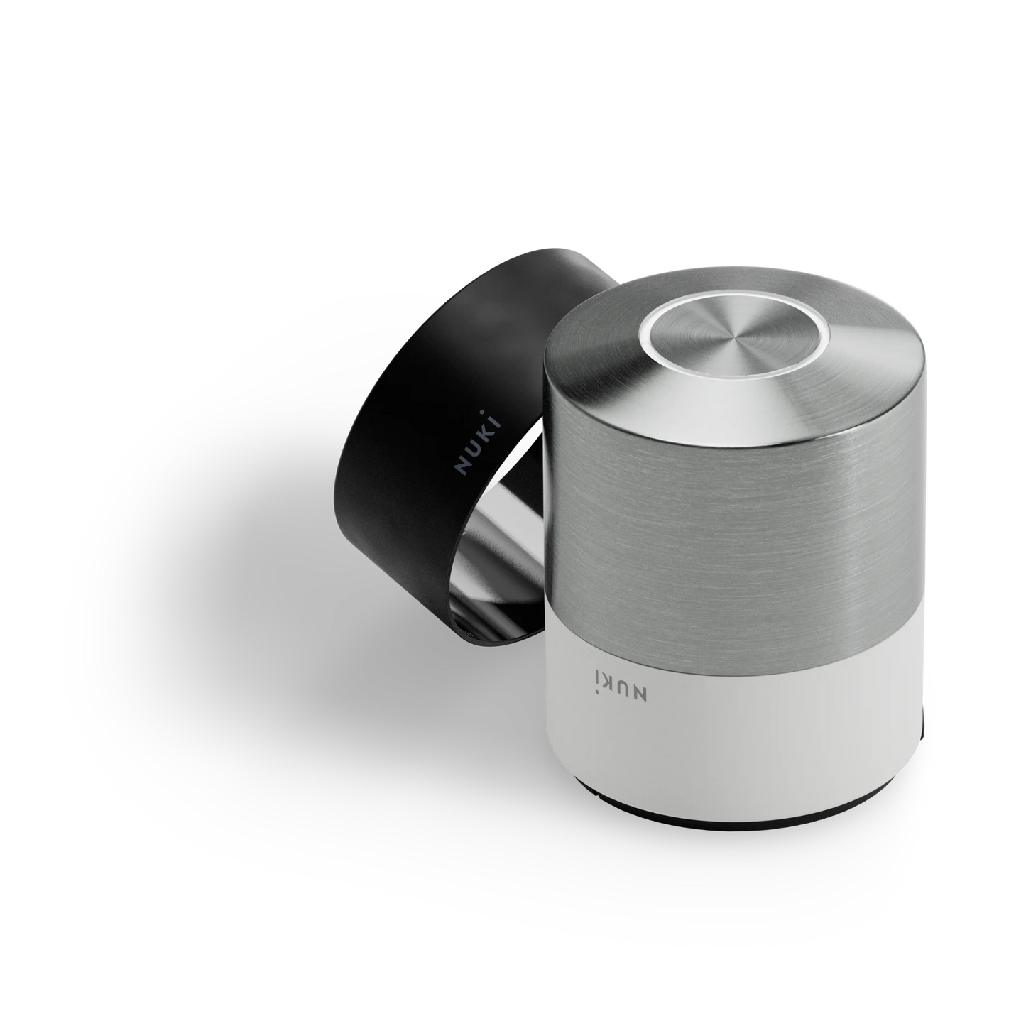 Nuki Smart Lock Pro con anillos intercambiables blanco y negro
